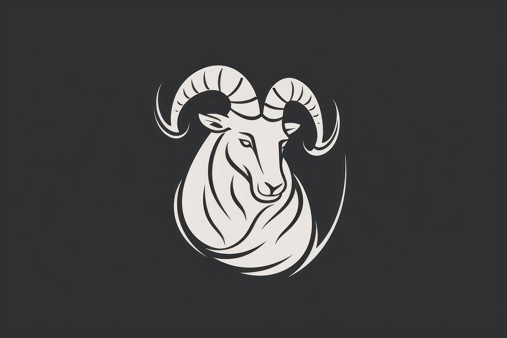 Capricorn Zodiac icon livestock animal mammal.