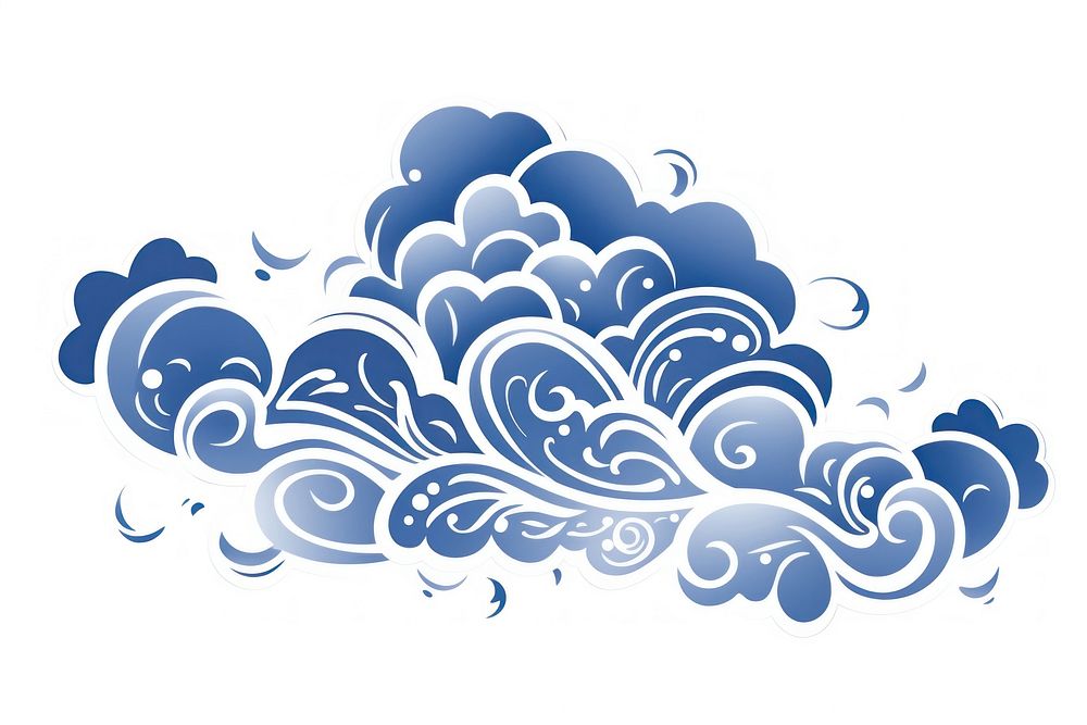 Chinese cloud backgrounds pattern white.