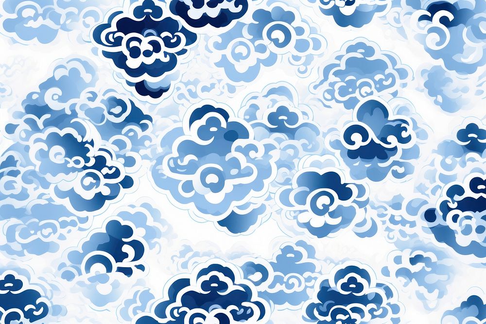 Tile pattern of cloud backgrounds porcelain white.