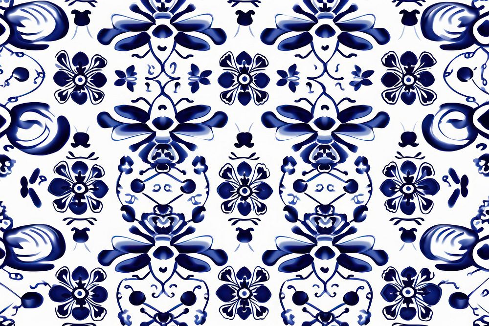 Tile pattern of bee art backgrounds porcelain.
