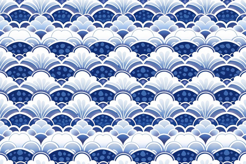 Tile pattern of dumpling backgrounds blue art.