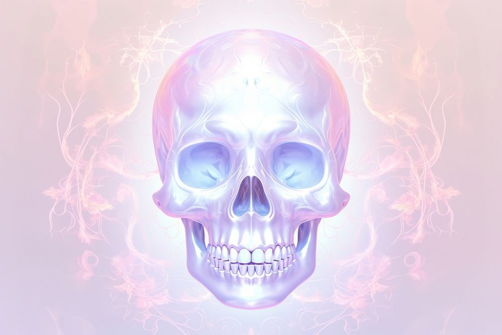 A skull purple art spirituality.