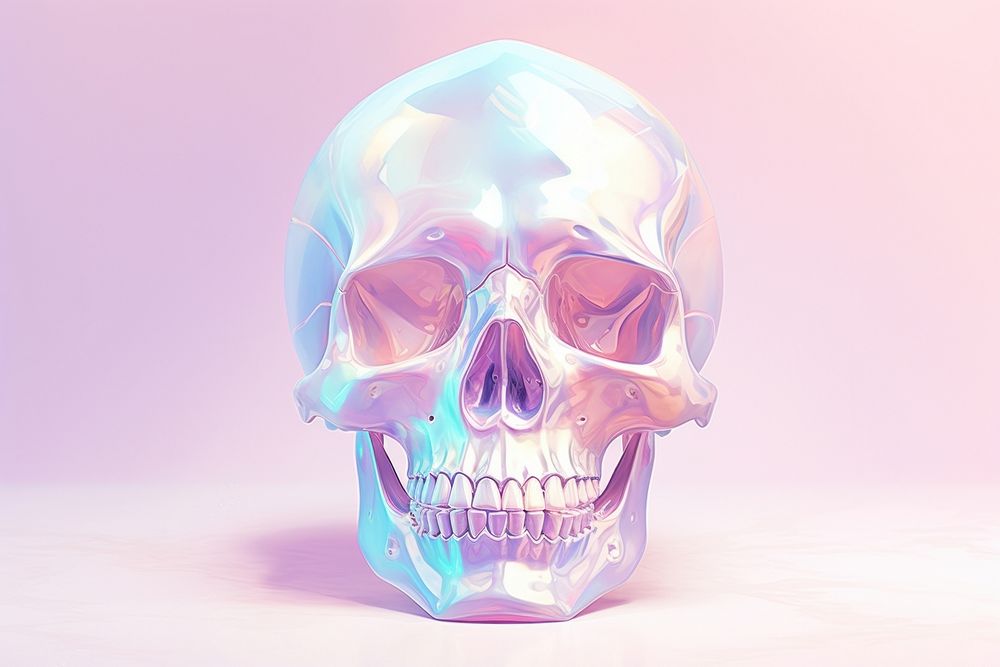 A skull anatomy purple spooky.