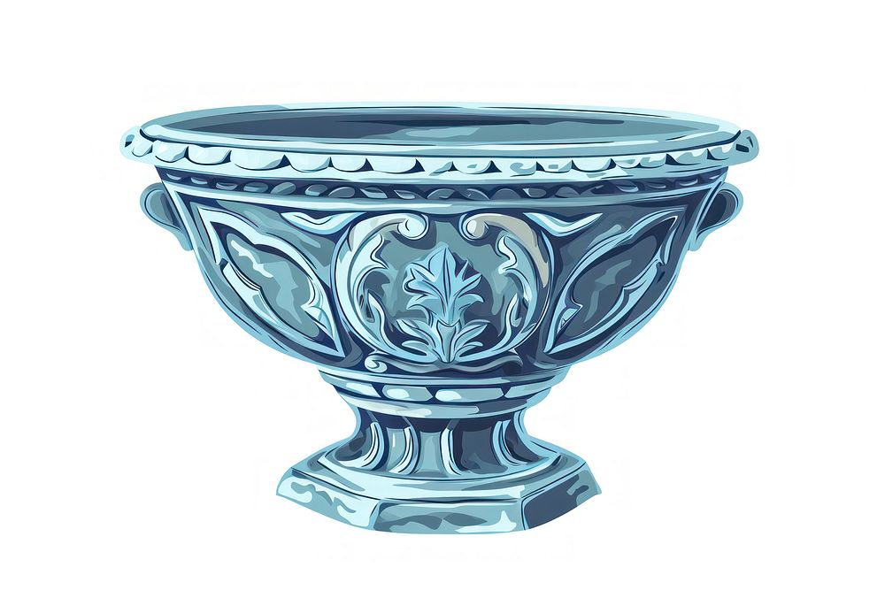 Antique of antiquities bowl vase white background architecture.