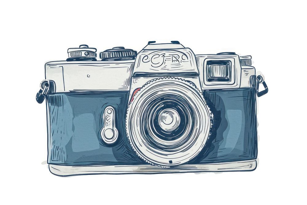 Antique camera drawing sketch white | Free Photo Illustration - rawpixel