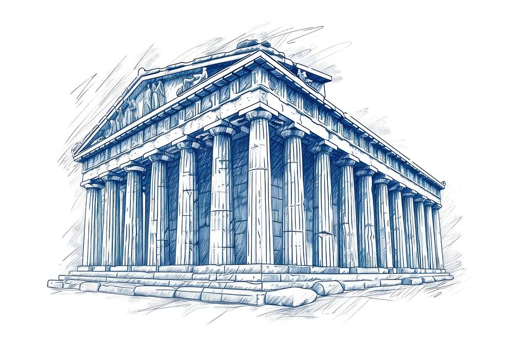 Antique of olympia drawing sketch architecture.