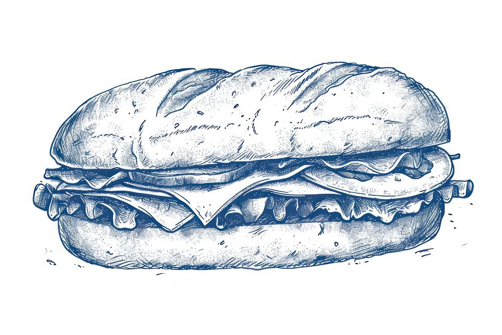 Antique of sanwich drawing sketch sandwich.
