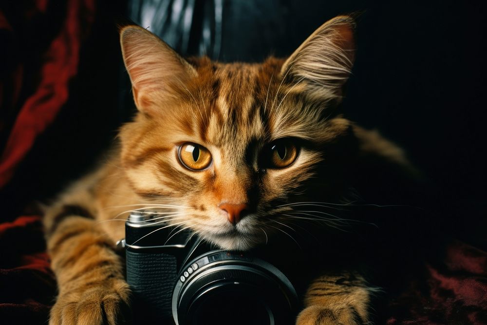 A cat photography mammal animal. AI generated Image by rawpixel.