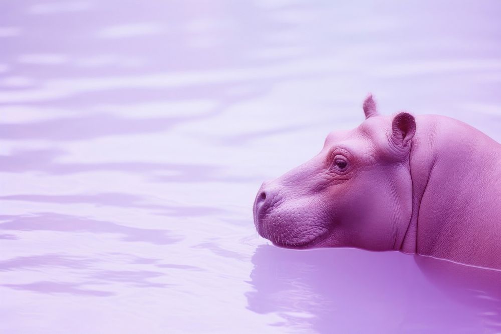 A hippo wildlife animal mammal.