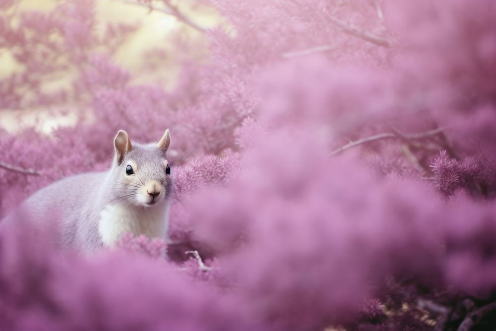 A squirrel outdoors blossom animal.