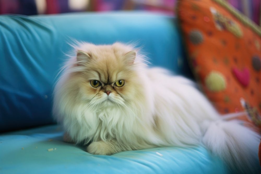 A persian cat mammal animal kitten. AI generated Image by rawpixel.