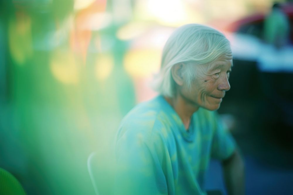 An elderly photography portrait adult. AI generated Image by rawpixel.