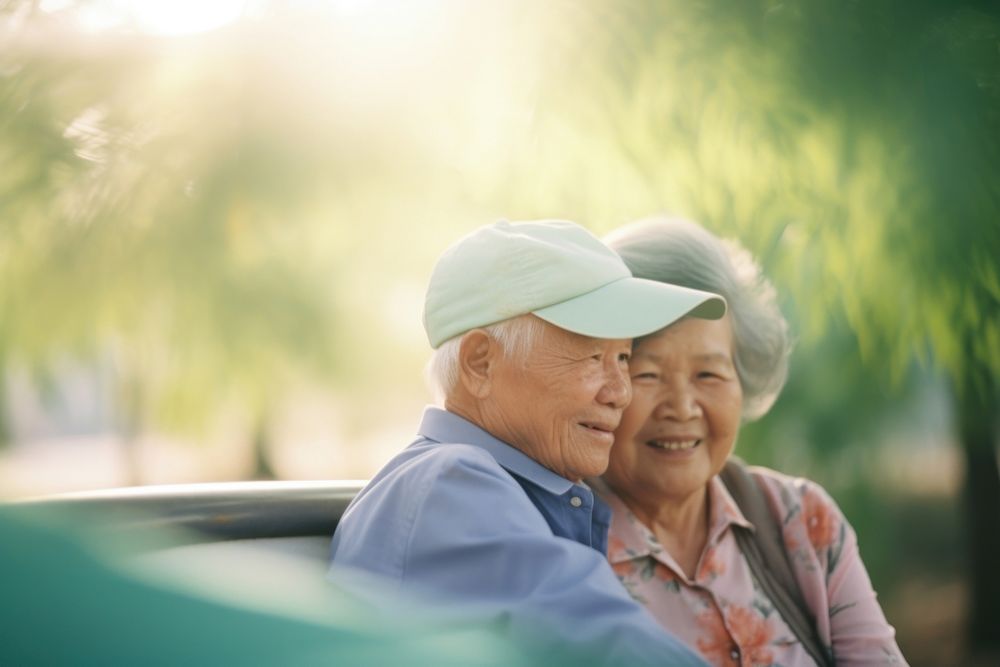 Cool Elderly couple photography portrait adult. AI generated Image by rawpixel.