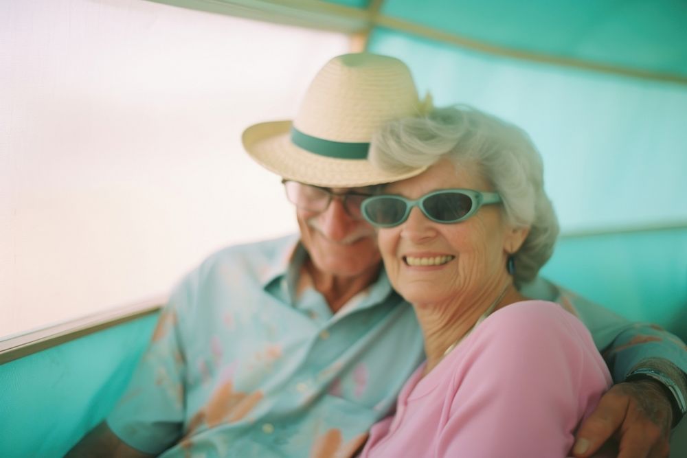 Cool Elderly couple photography sunglasses portrait. AI generated Image by rawpixel.