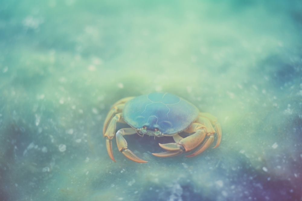 A crab seafood animal invertebrate. AI generated Image by rawpixel.