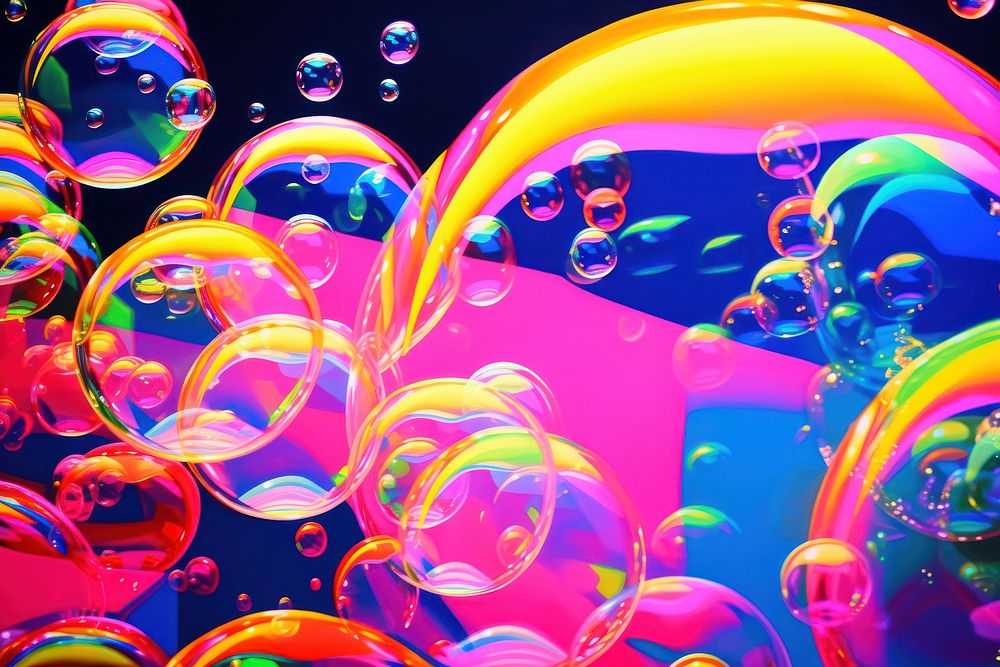 A lot of bubble pattern purple transparent. AI generated Image by rawpixel.