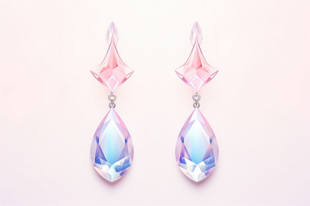 Diamond earrings gemstone jewelry crystal.