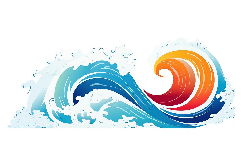 Wave outdoors pattern ocean. AI generated Image by rawpixel.