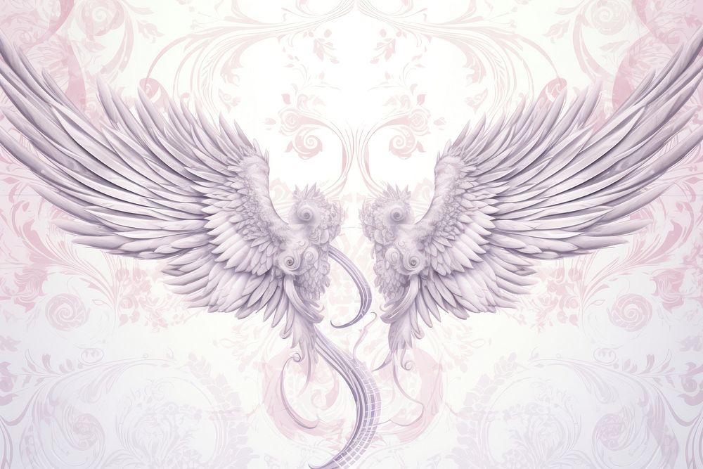 Angel wings flower decorative backgrounds | Free Photo Illustration