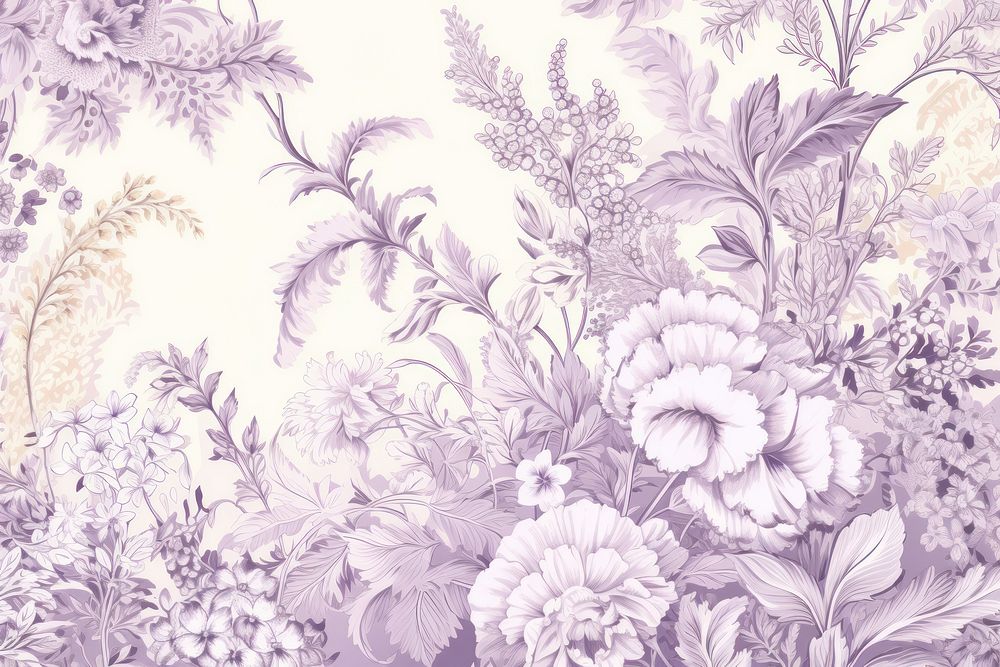 Bouquet wallpaper pattern drawing.