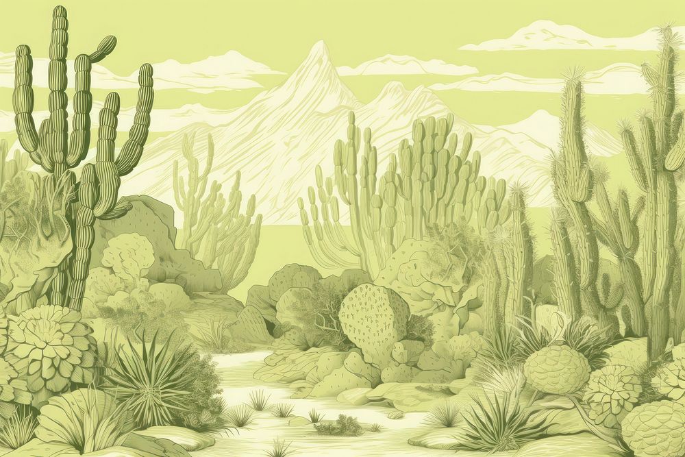 Cactus landscape outdoors nature.