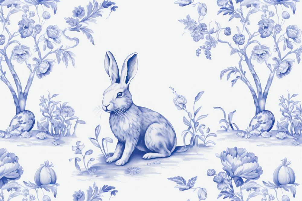 Chubby bunny wallpaper drawing animal.