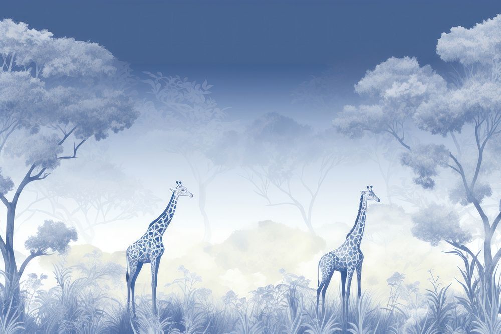 Giraffe landscape wildlife outdoors.