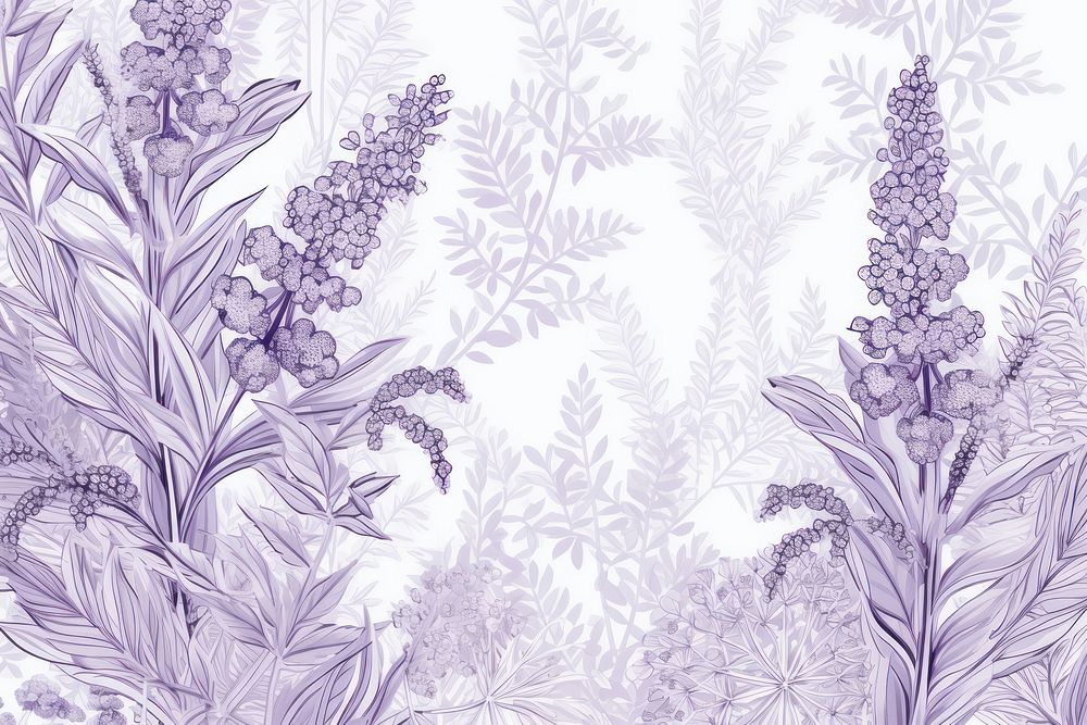 Lavender flower pattern drawing nature.