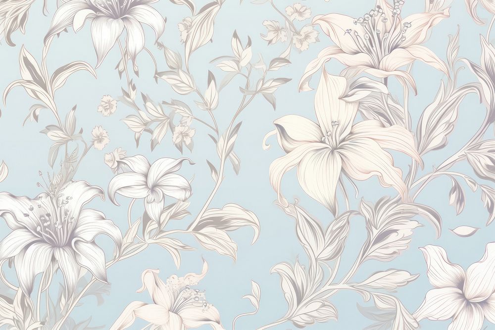 Lilly wallpaper pattern plant.