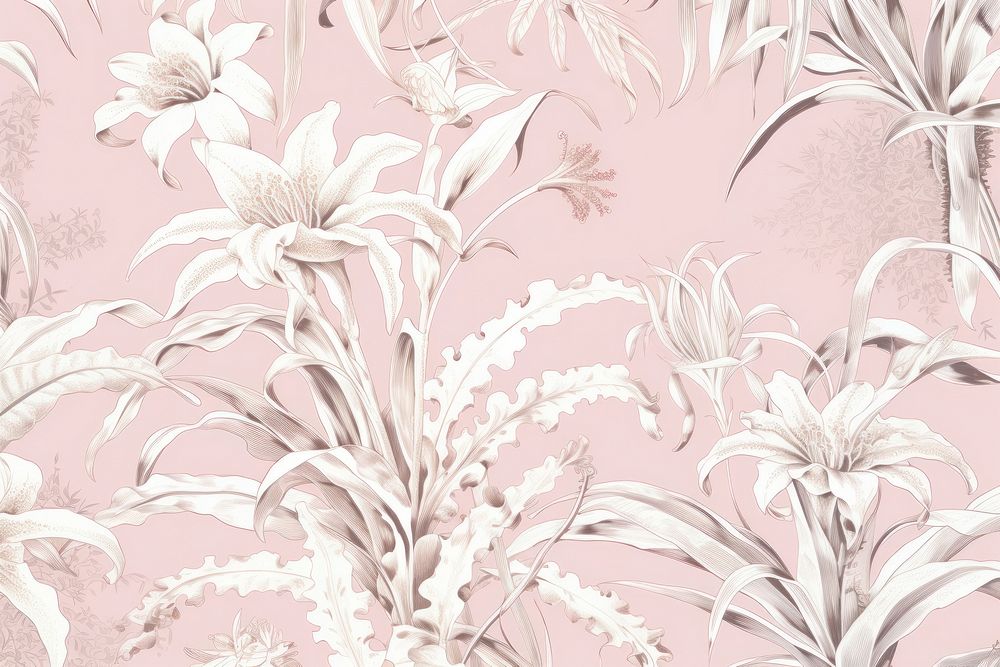 Lilly wallpaper pattern plant.