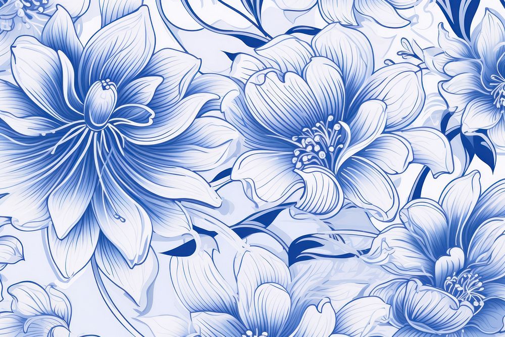 Lilly pattern flower white.