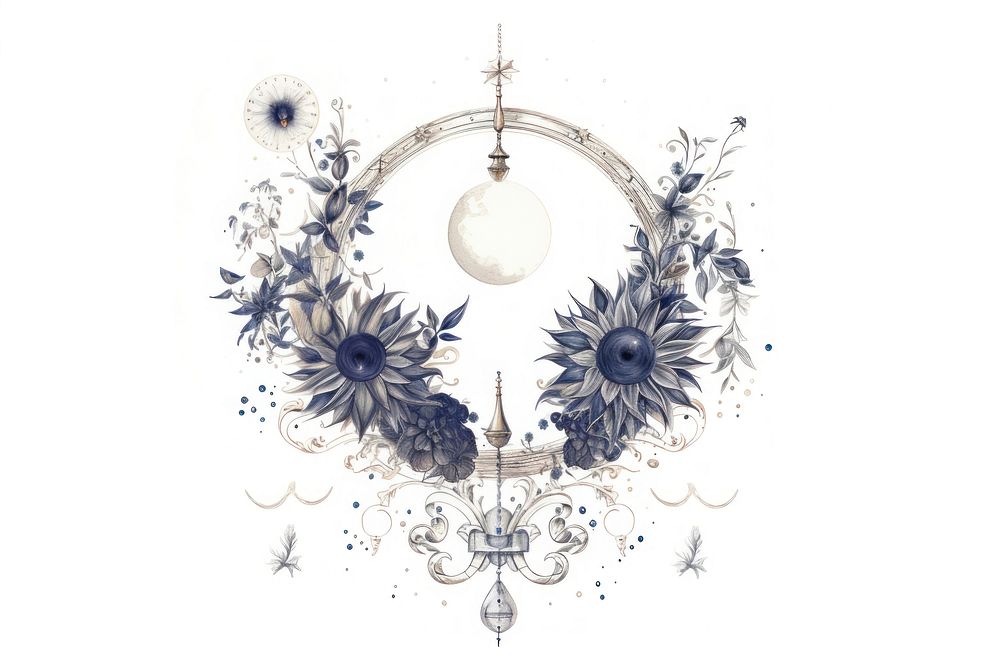Moon astrology element chandelier creativity decoration.