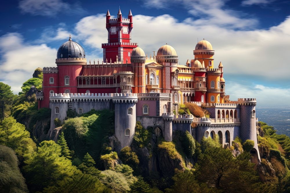 Architecture building outdoors castle. AI generated Image by rawpixel.