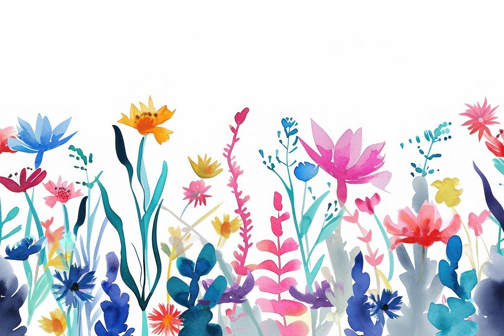 Ocean flowers nature backgrounds pattern.