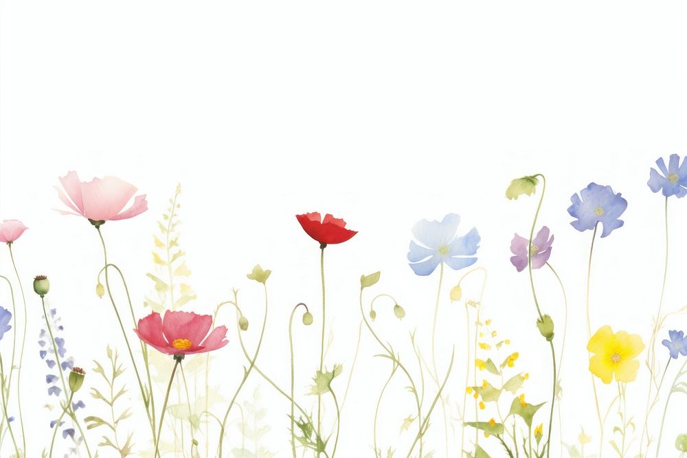 Pastel flowers backgrounds outdoors pattern.