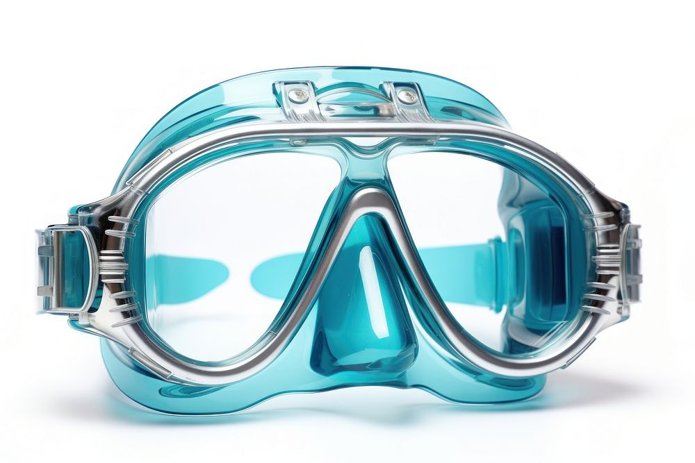 Clear scuba diving mask white background transparent accessories.