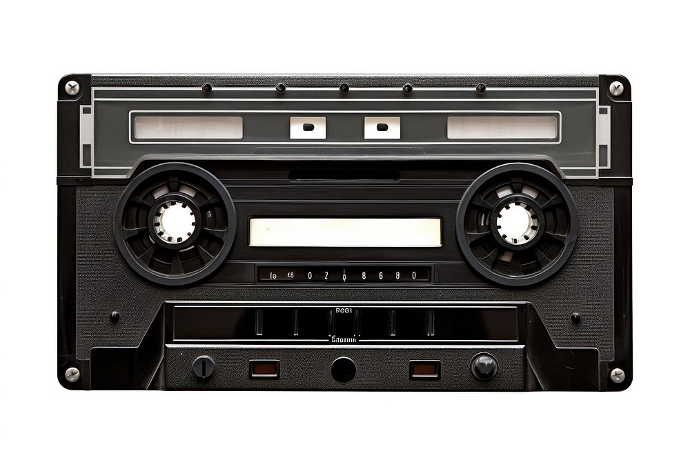 Electronics cassette black old.