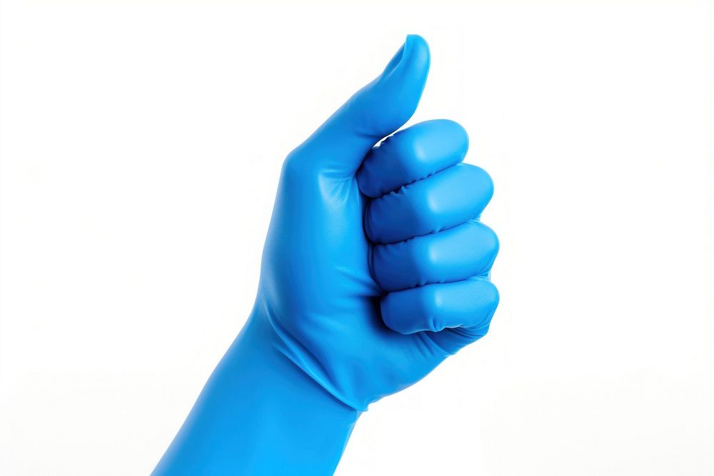Hand thumb up glove finger adult.