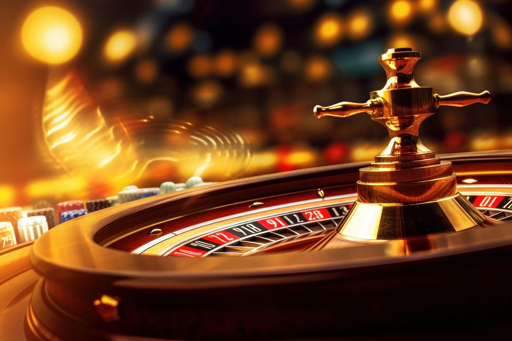 Roulet spinning casino nightlife gambling. AI generated Image by rawpixel.