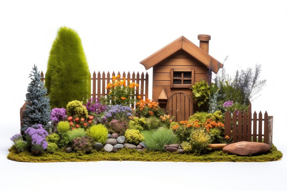 Small wooden yard flowers and Premium Photo rawpixel