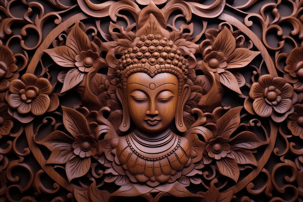 A buddhist art backgrounds tradition. AI generated Image by rawpixel.