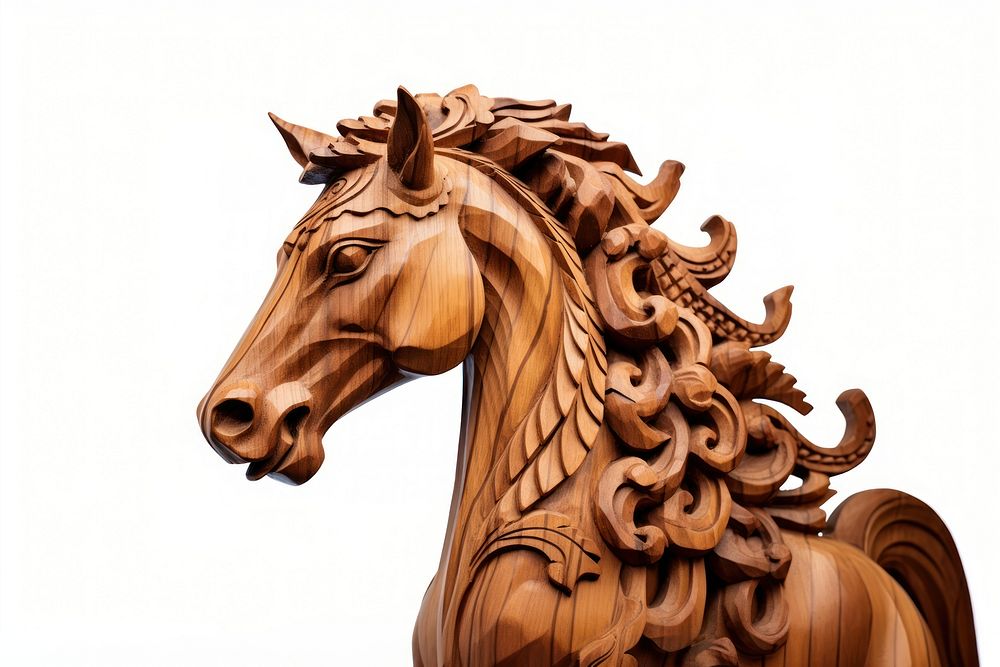 A horse mammal animal wood. 