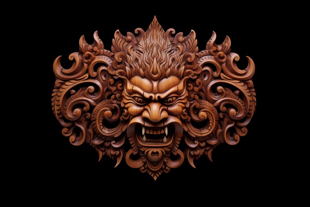 A thai mythology creature tradition art representation. AI generated Image by rawpixel.