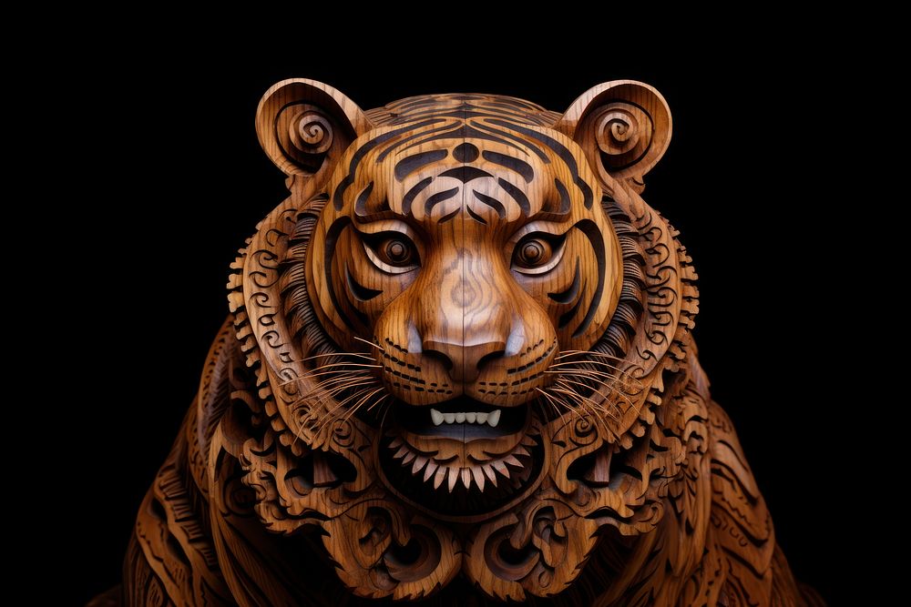 A tiger wildlife animal mammal. AI generated Image by rawpixel.