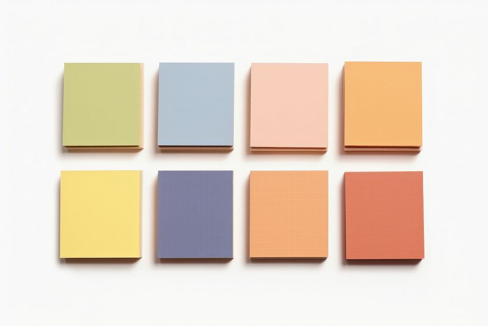 A colorful sticky notes art white background organization. AI generated Image by rawpixel.