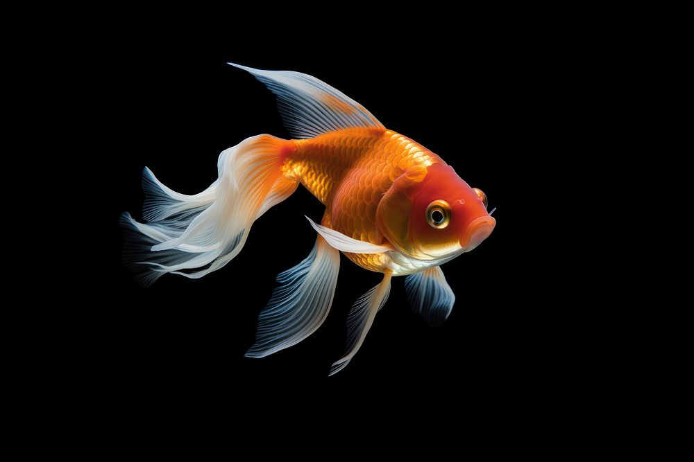 A gold fish goldfish animal motion.