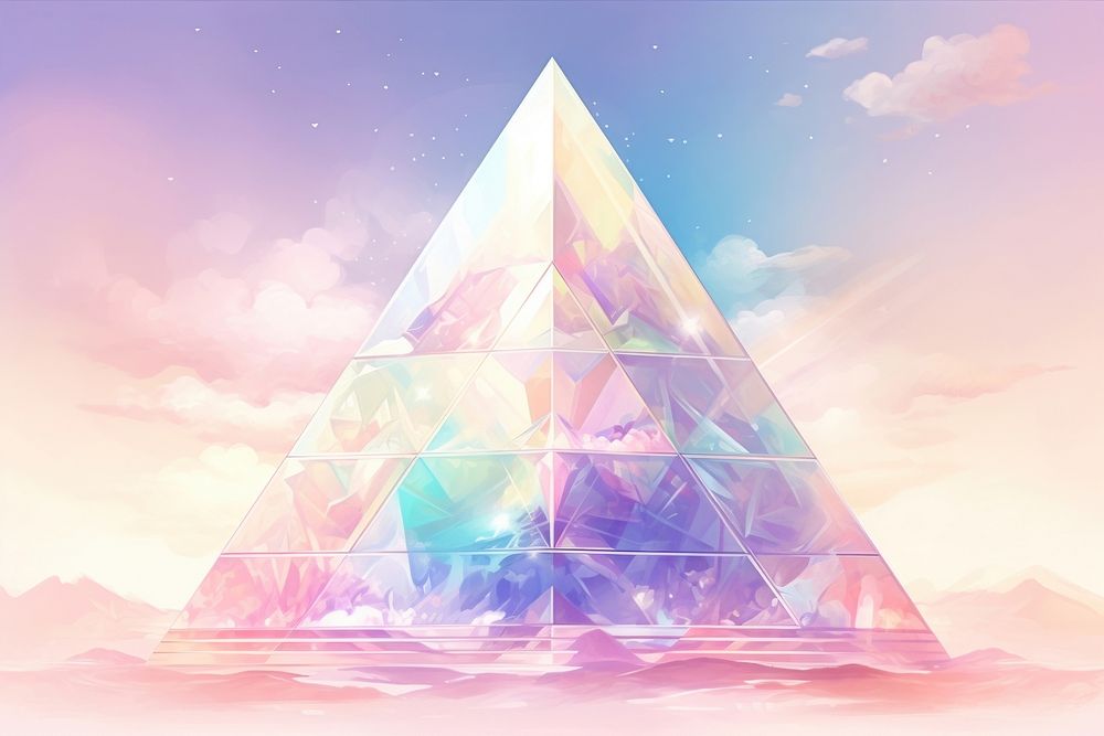 Pyramid architecture art backgrounds.