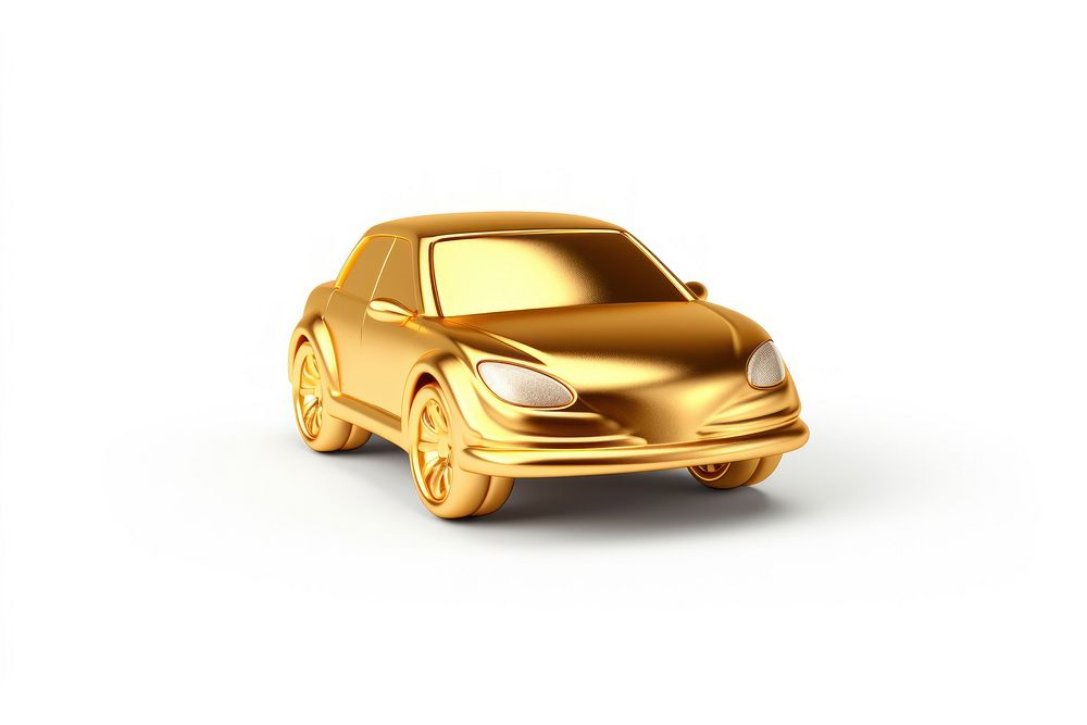 Car toy gold vehicle wheel.
