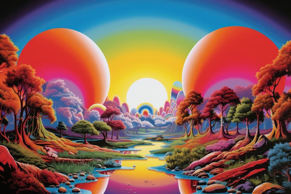 Dream landscape art outdoors. | Premium Photo Illustration - rawpixel