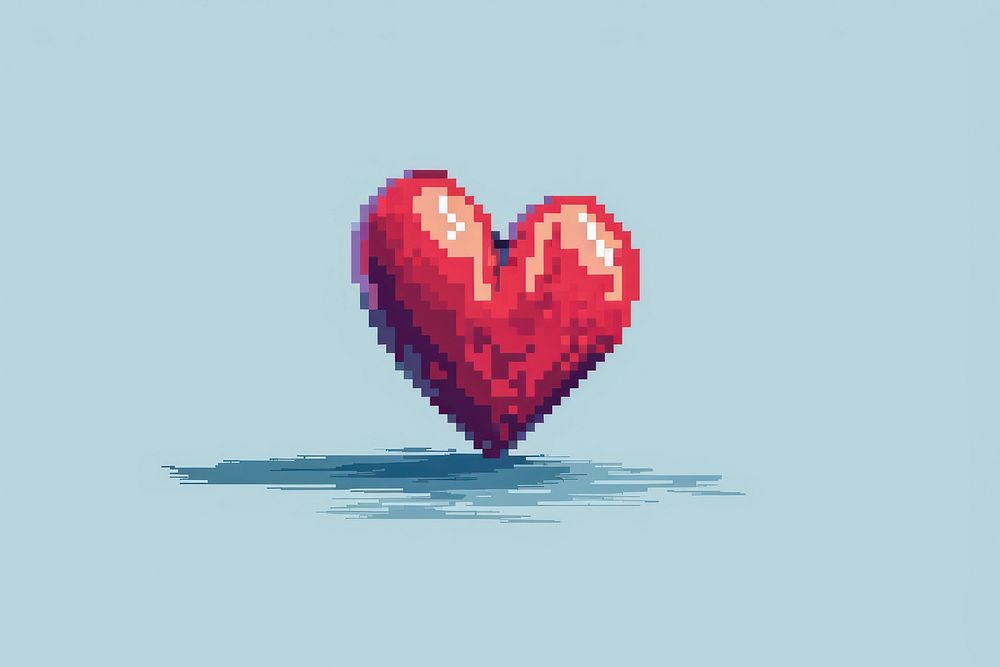 Love heart creativity pixelated.